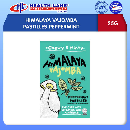 HIMALAYA VAJOMBA PASTILLES PEPPERPUDINA25G
